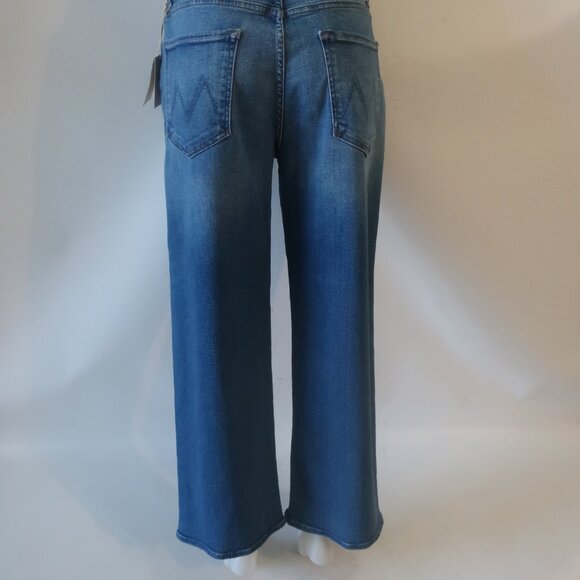 NWT Womens MOTHER The Dodger Ankle Blue Wide Leg Jeans 31 - Picture 7 of 11